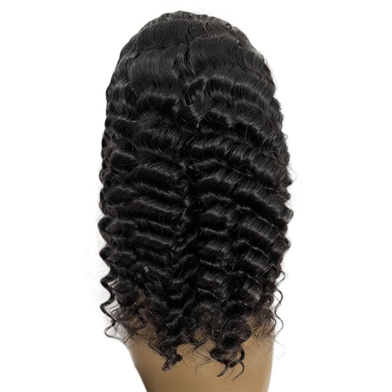 High Quality Wholesale Deep Wave Brazilian Human Hair 13*4 Frontal Lace Wig