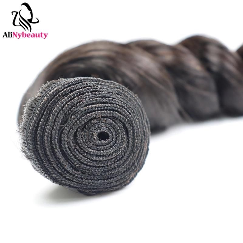 Alinybeauty Wholesale 12A Grade Peruvian Hair, Virgin Peruvian Hair Bundles, Loose Wave Raw Indian Hair Unprocessed