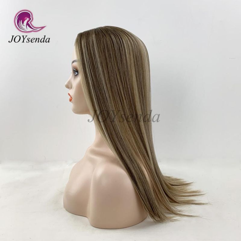 Blonde Piano Color Silk Base Remy Human Hair Women′ S Topper /Hair Topper/Jewish Topper