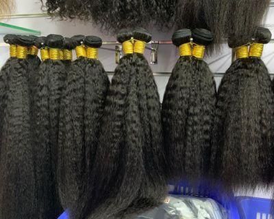 Kinky Straight Mink Virgin Brazilian Hair Bundle Human Hair