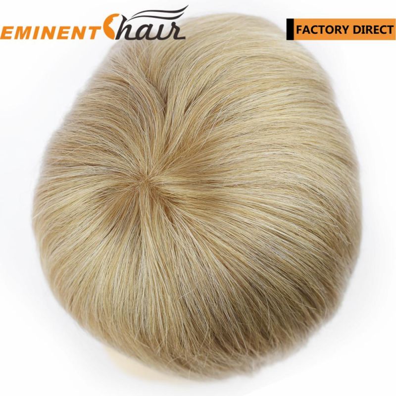 Hand Tied Natural Effect Remy Hair Mono Women/Women′s Wig