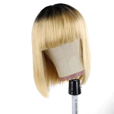 Large Stock Wholesale Human Hair Bob Wigs with Fringe