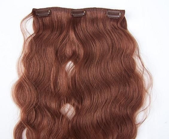Clip on Hair Extensions Body Wave Human Hair Clip in Hair Extension (AV-CW010)
