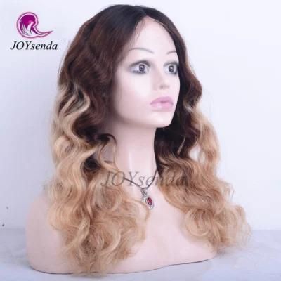 Ombre 3 Colours Water Wave Malaysian Hair Full Lace Wig