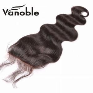100% Unprocessed Human Hair 4*4 Lace Closure Body Wave with Baby Hair Around