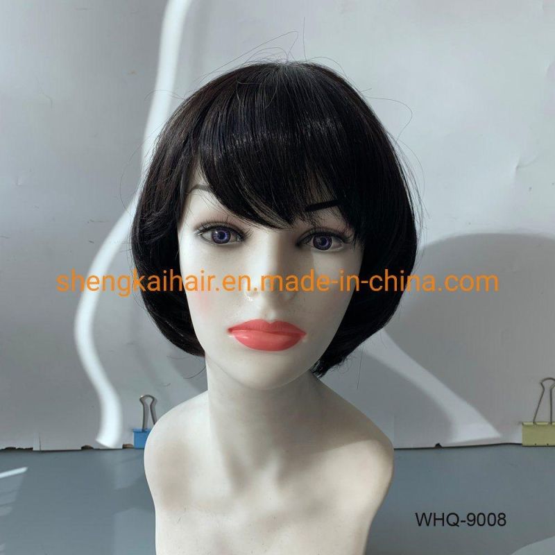 Wholesale Full Handtied Human Hair Synthetic Hair Synthetic Hair Wigs