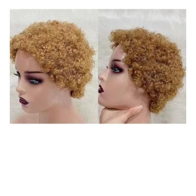 Cheap Wigs Glueless Human Hair Short Curly Wig for Black Woman