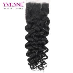 Yvonne 100% Virgin Brazilian Italian Curl Human Hair Lace Top Closure