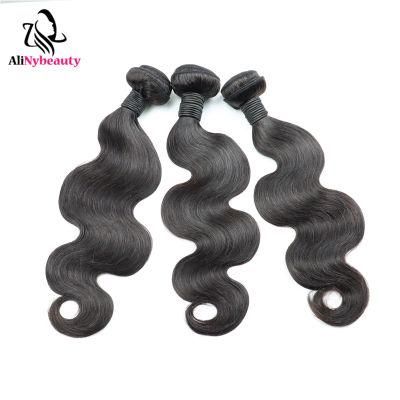 Alinybeauty Hot Selling Unprocessed Human Hair Body Wave Cuticle Aligned Hair Virgin Human Hair Weaves for Black Women