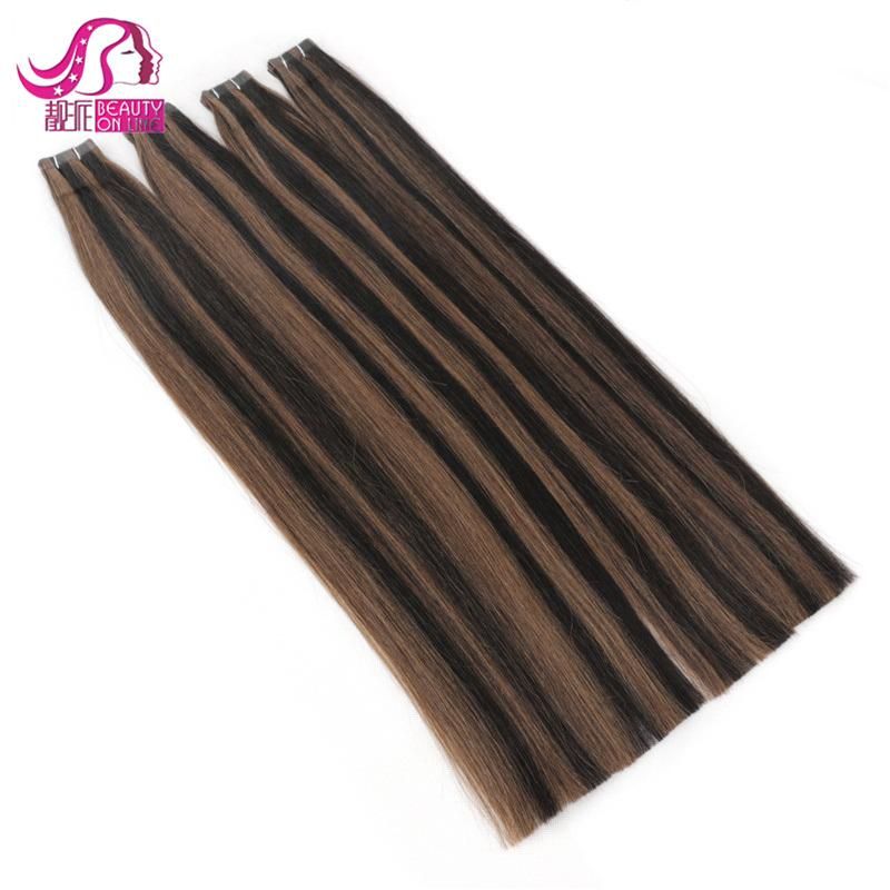 7A-10A Tape Hair Extensions 16" 18" 20" 22" 24" 20PCS/Set Tape in Remy Human Hair Skin Weft Brazilian Hair Extension