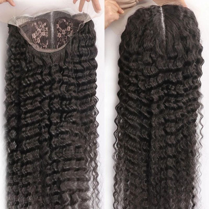 HD Lace Frontal Wig Deep Wave Human Hair Lace Front 4X4 Wigs with Closure Pre Plucked Bleached Knots Wigs 150% 13X4 Loose Deep T Part Lace Wig 28 Inch