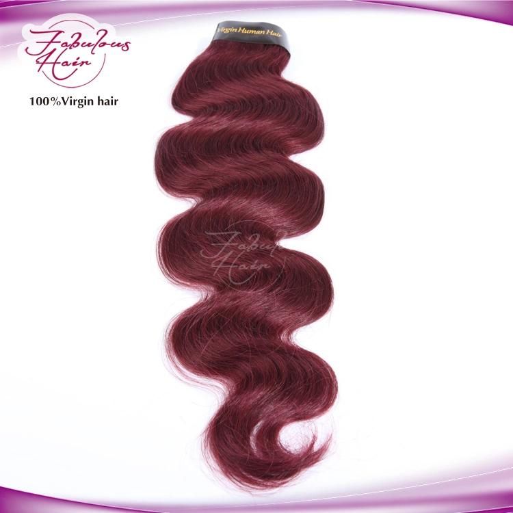 Fabulous Hair Red Color Body Wave Brazilian 99j Hair