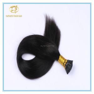 High Quality #1b Colornatural Color Double Drawn I Tip Extension Hair with Whole Sale Price Ex-010