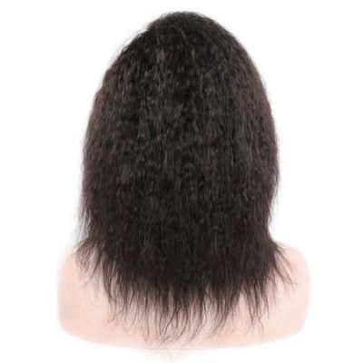 Kinky Straight Vrigin Brazilian Human Hair Lace Wig