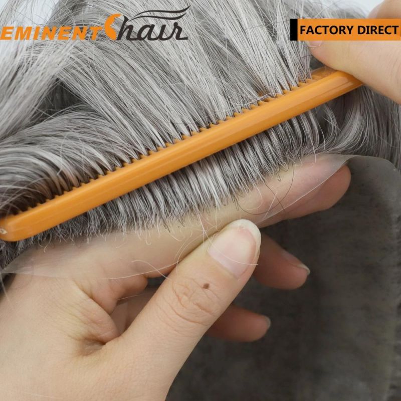 Grey Hair Men′s Hair Replacement--Factory Direct Hair Replacement