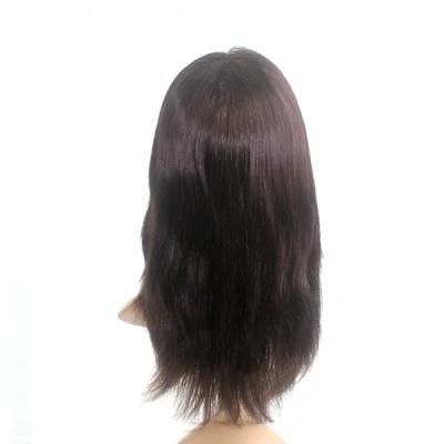 Ntw2 Fine Mono with Lace Front and Elastic PU on Sides Back Women Hairpiece