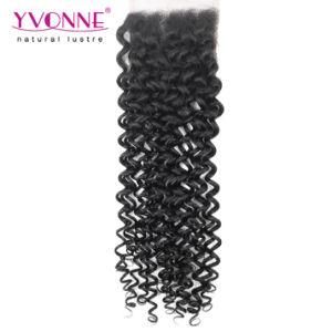 Yvonne Malaysian Curly Brazilian Human Hair Lace Closure 4X4