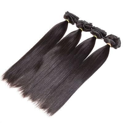 Clip on Hair Extensions Indian Remy Hair Straight African American Clip in Human Hair Extension 1b Straight Virgin Hair Clip Ins