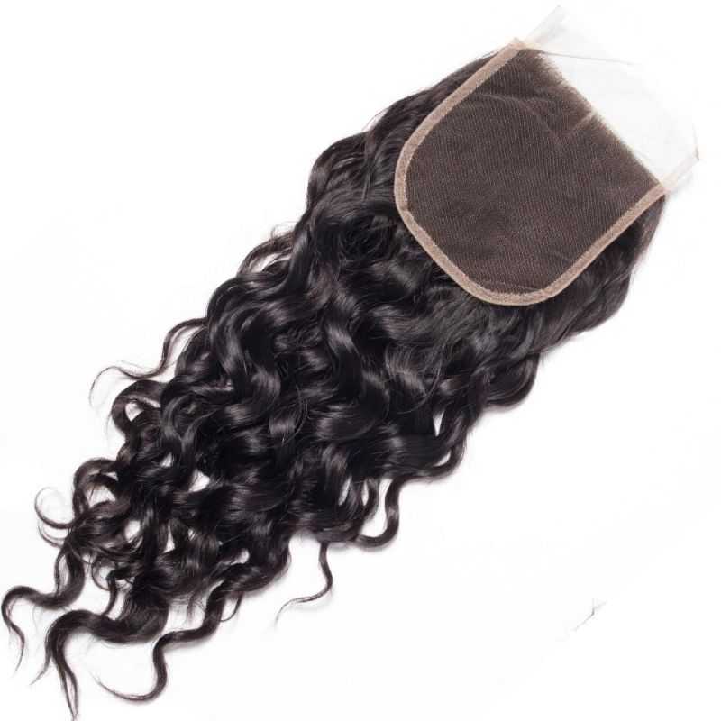 Kbeth Water Wave 5*5 Transparent Lace 16 Inch Closure Cheap Price Toupees From China Xuchang Factory in Stock