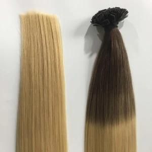 Ombre 3/613# Prebonded Keratin Flat I Tip Brazilian Virgin Human Hair Extensions