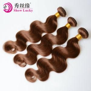 Top Quality Unprocessed 100% Malaysian Virgin Hair Brown Color Body Wave Real Human Hair
