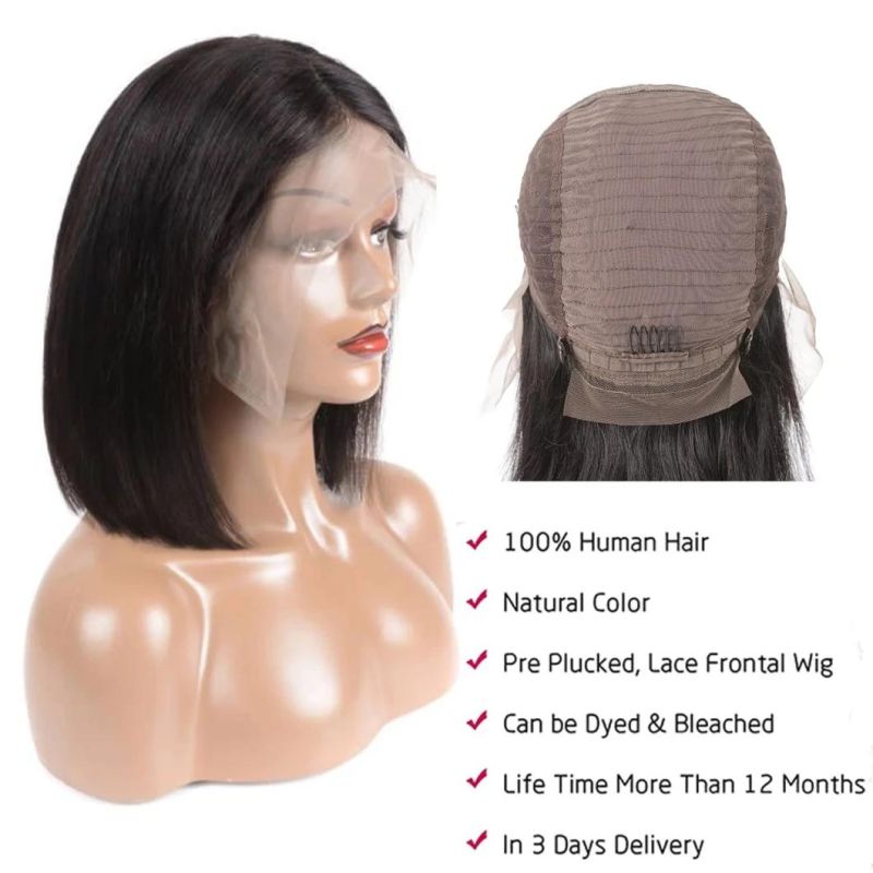 China Remy Human Hair Full Lace Front Women Bob Wig