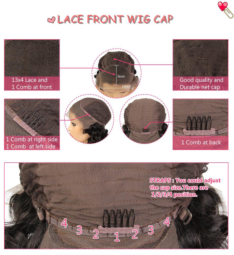 Lace Front Human Hair Wigs for Black Women Natural Straight Remy Brazilian Short Lace Frontal Wig
