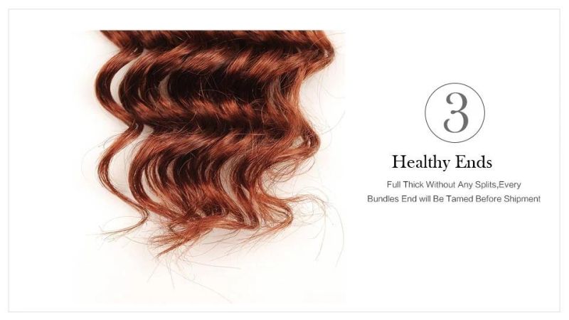 Two Tone Ombre Brazilian Hair Bundles with Closure Deep Weave 4PC Human Hair Extensions 1b/33 Spark Remy Hair Weave Can Be Mix