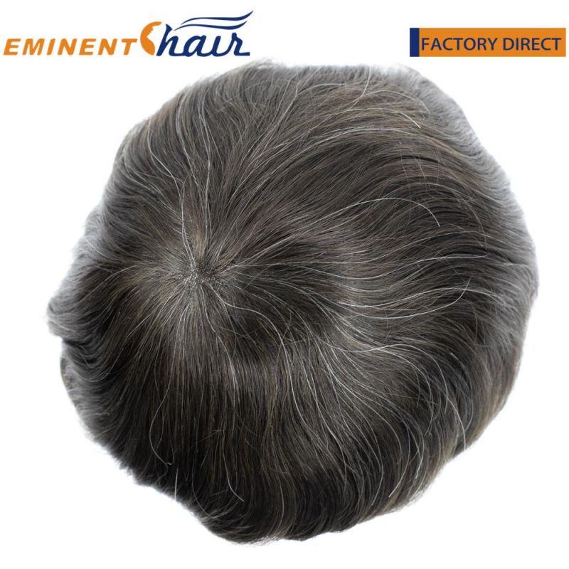 Natural Effect Indian Hair Men′ S Full Mono Wig