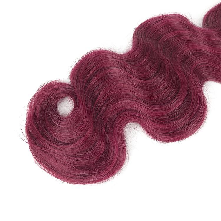 Remy 100% Unprocessed Virgin Brazilian Human Hair Body Wavy Clip in Hair Extensions #35