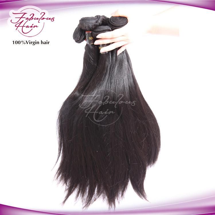 Yaki Straight Brazilian Remy Human Hair Weave