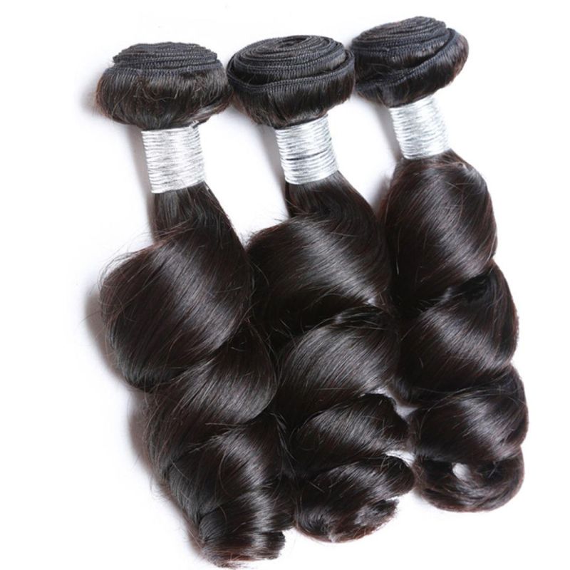 Loose Wave Bundles Brazilian Hair Weave Bundles Human Hair Bundles Natural Black Remy Hair Extensions