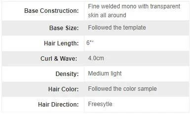 Fine Welded Mono with Poly Durable and Natural Hair Replacement Systems