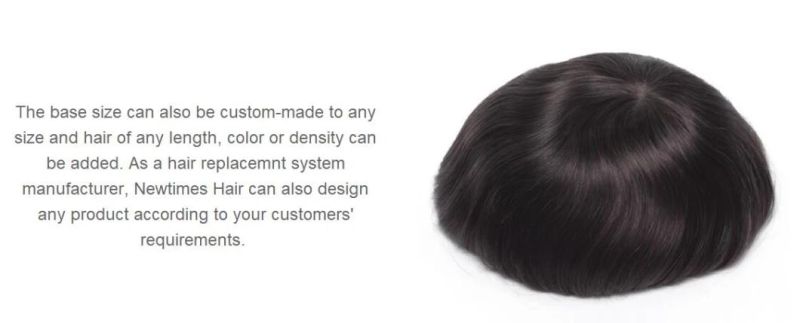 Men′s Toupee - Ultra Thin Skin Base with French Lace - Quality Wigs