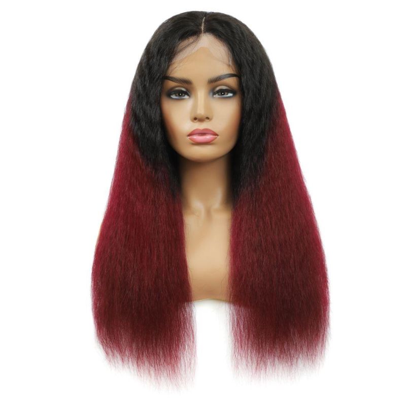 Kbeth Color Wig for Black Women 100% Virgin Brazilian Kinky Curly 2021 Fashion Summer Breathable Soft Remy Full HD Lace Wig Vendor