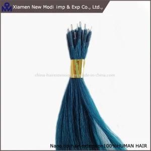 Latest Fashion Funky Blue Virgin Human Hair Hair Extension