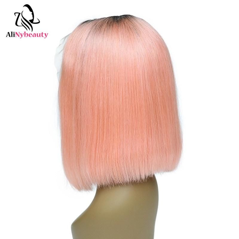 Wholesale 100% Brazilian Human Hair Front Lace Wig Bob Wig