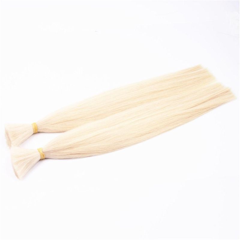 Top Quality Full Cuticle Russian Slavic Blond Human Hair Bulk Braiding Hai