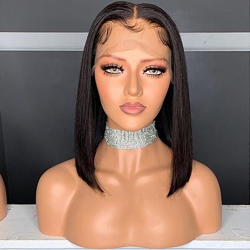 Mink Virgin Brazilian Human Hair Short Bob Wig