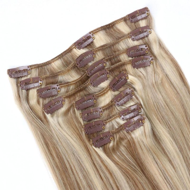 Fashion Mixed Color Clip on Hair Extension