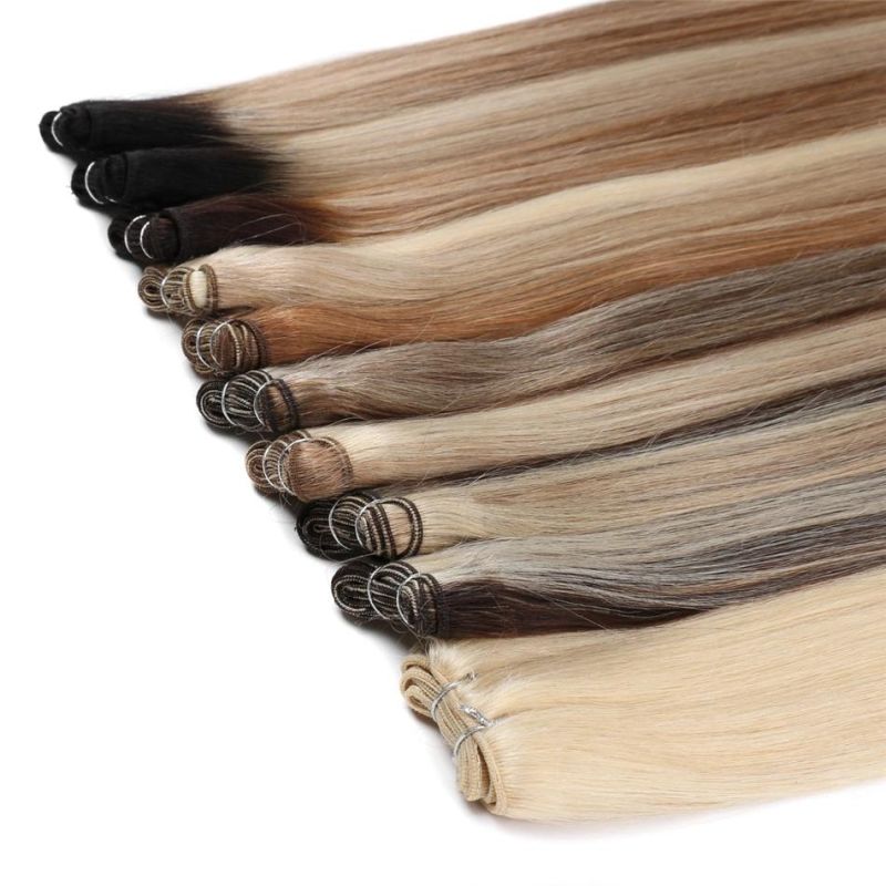 Thick Ends Double Drawn Russian Remy Human Hair Weft