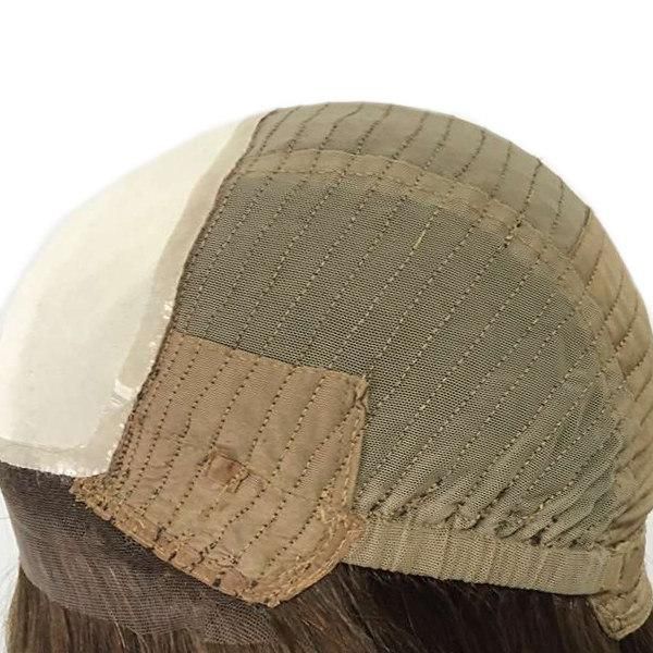 Long Human Virgin Hair Machine Made Full Cap Wig for Patients