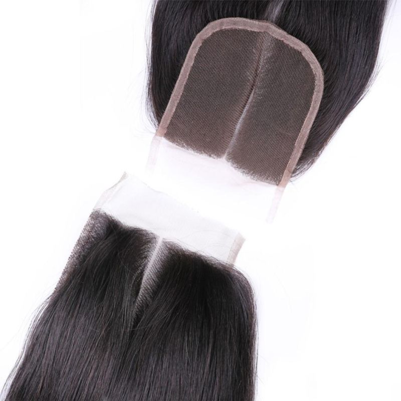 Brazilian Straight Human Hair Bundles with Closure Remy Honey Blonde Human Hair Bundles Ombre Color #1b/27