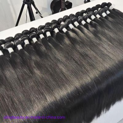 Raw Indian Temple Hair, Cuticle Aligned Unprocessed Virgin Raw Indian Hair From India, 40-50 Inch 10A 12A Human Virgin Hair Bundle