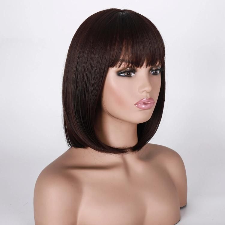 Wholesale China Wig Silky Straight Synthetic Bob Short Wigs