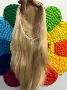 7X8&quot; Blonde Luxury European Hair Topper; 16-20&quot; 613 Color Human Hair Silk Top Topper, Hair Toupee for White Women