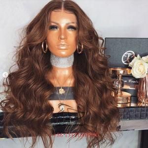 Honey Blonde Wavy 150% 180% 250% Density Brazilian Human Hair Lace Front Wigs