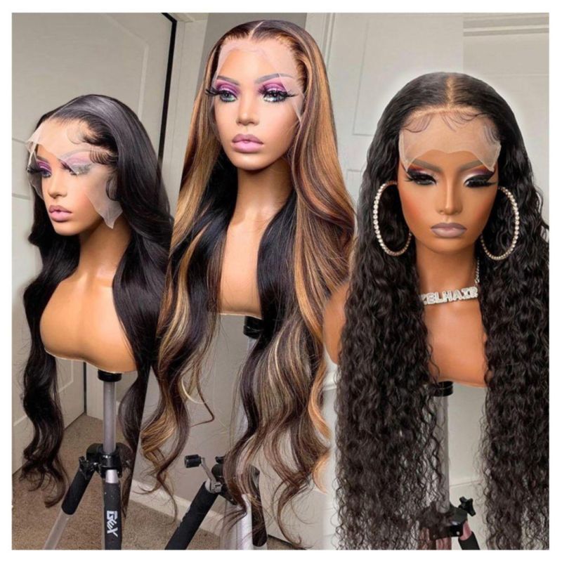 HD Lace Frontal Wig Brazilian Virgin Swiss Lace Closure Front Bone Straight Human Hair Wigs for Black Women