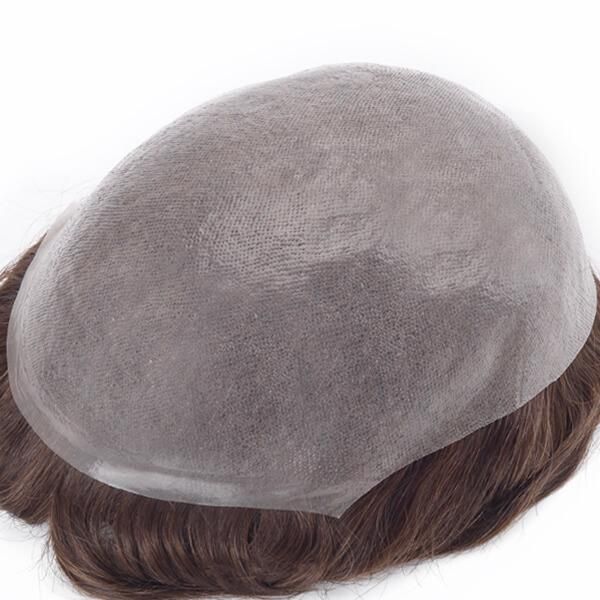 Indian Remy Hair Replacement Super Thin Skin Stock Toupee