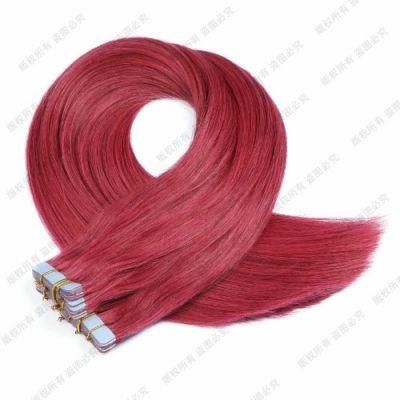 Full Shine Ombre Color 40PCS 100g 100% Real Human Hair Balayage Hair Tape in Hair Extensions Blonde for Woman Machine Made Remy